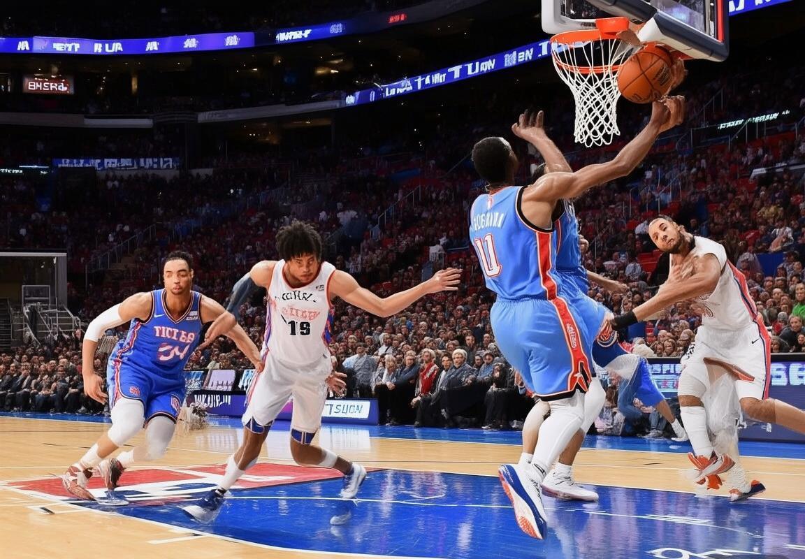 76人与雷霆巅峰对决：战术对决与球星表现解析(图3)